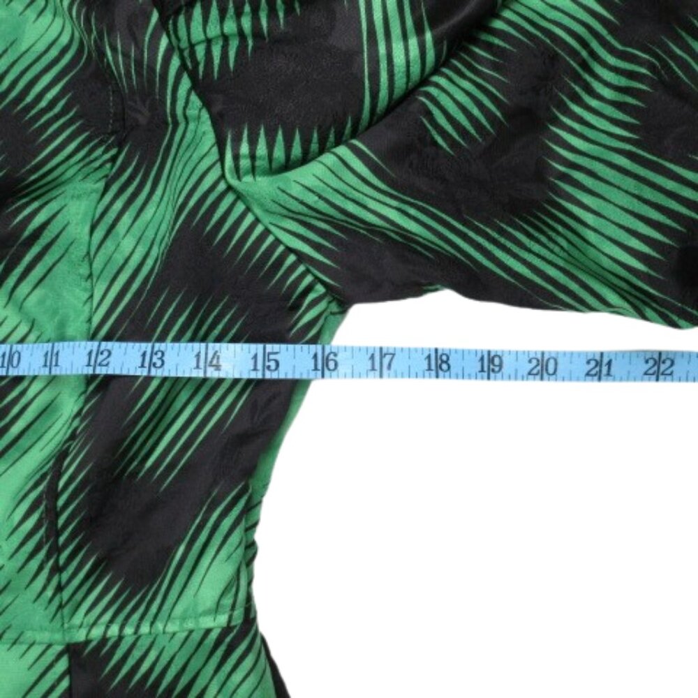 Essentiel Antwerp Elixir Puff-Sleeve Mini Dress Green 6 - Picture 7 of 16
